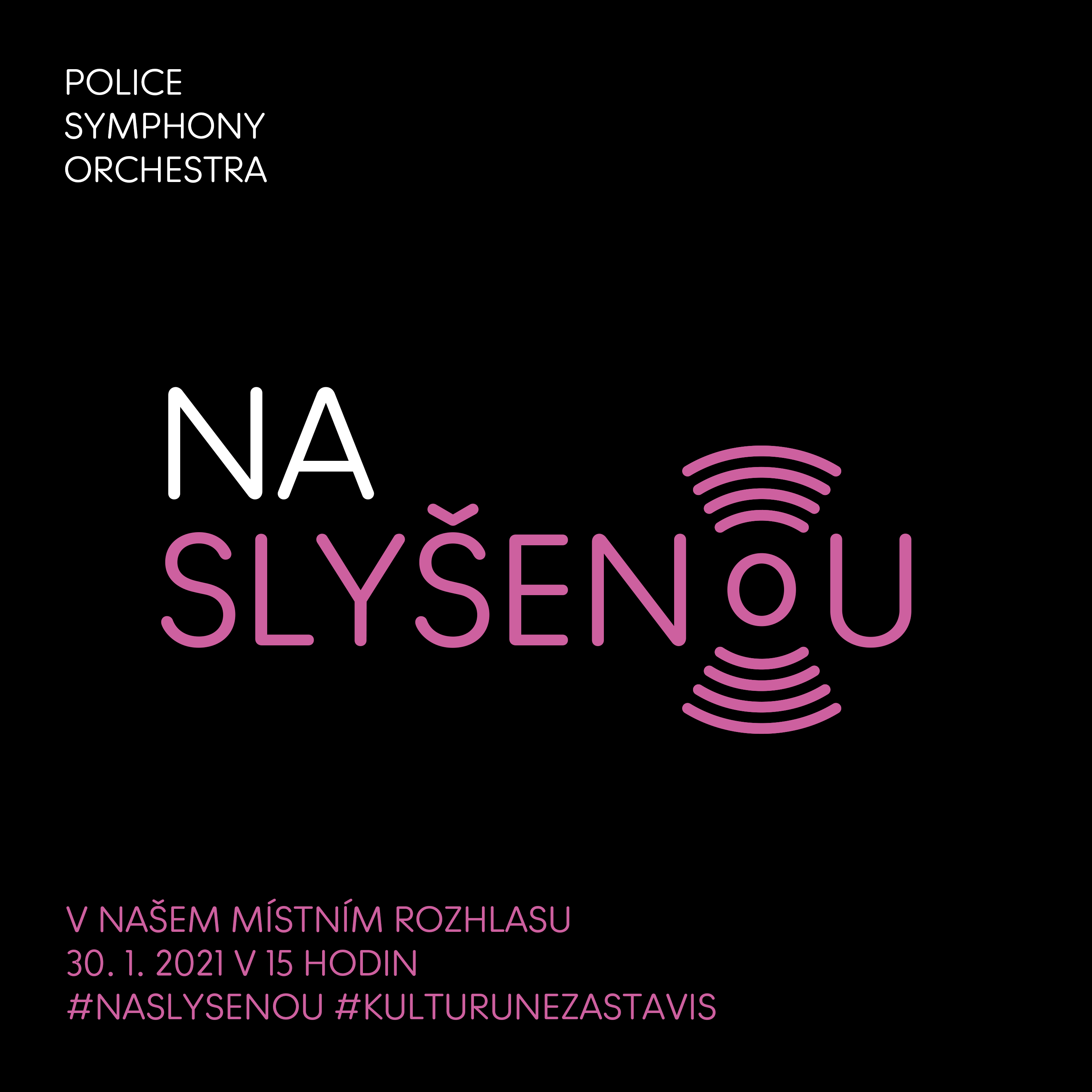 Na slyšenou plakátek