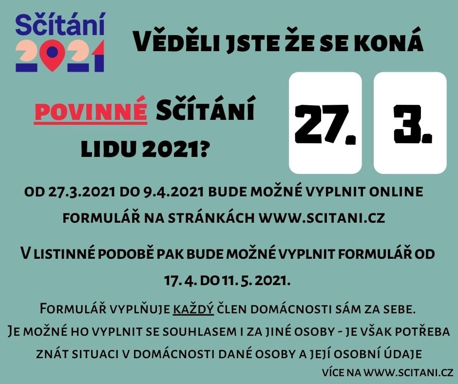 Infografika ke sčítání 2021