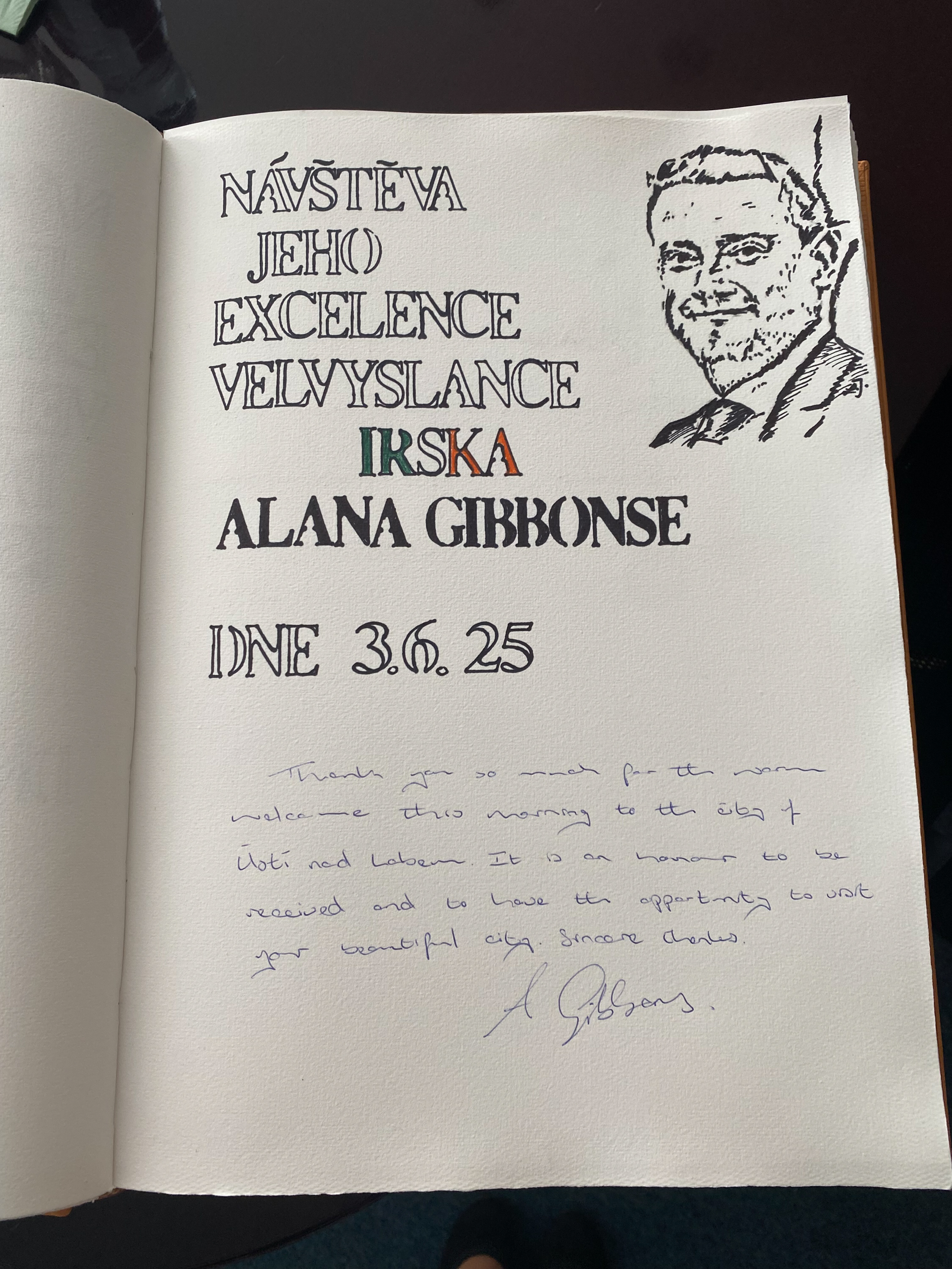 vzkaz v kronice