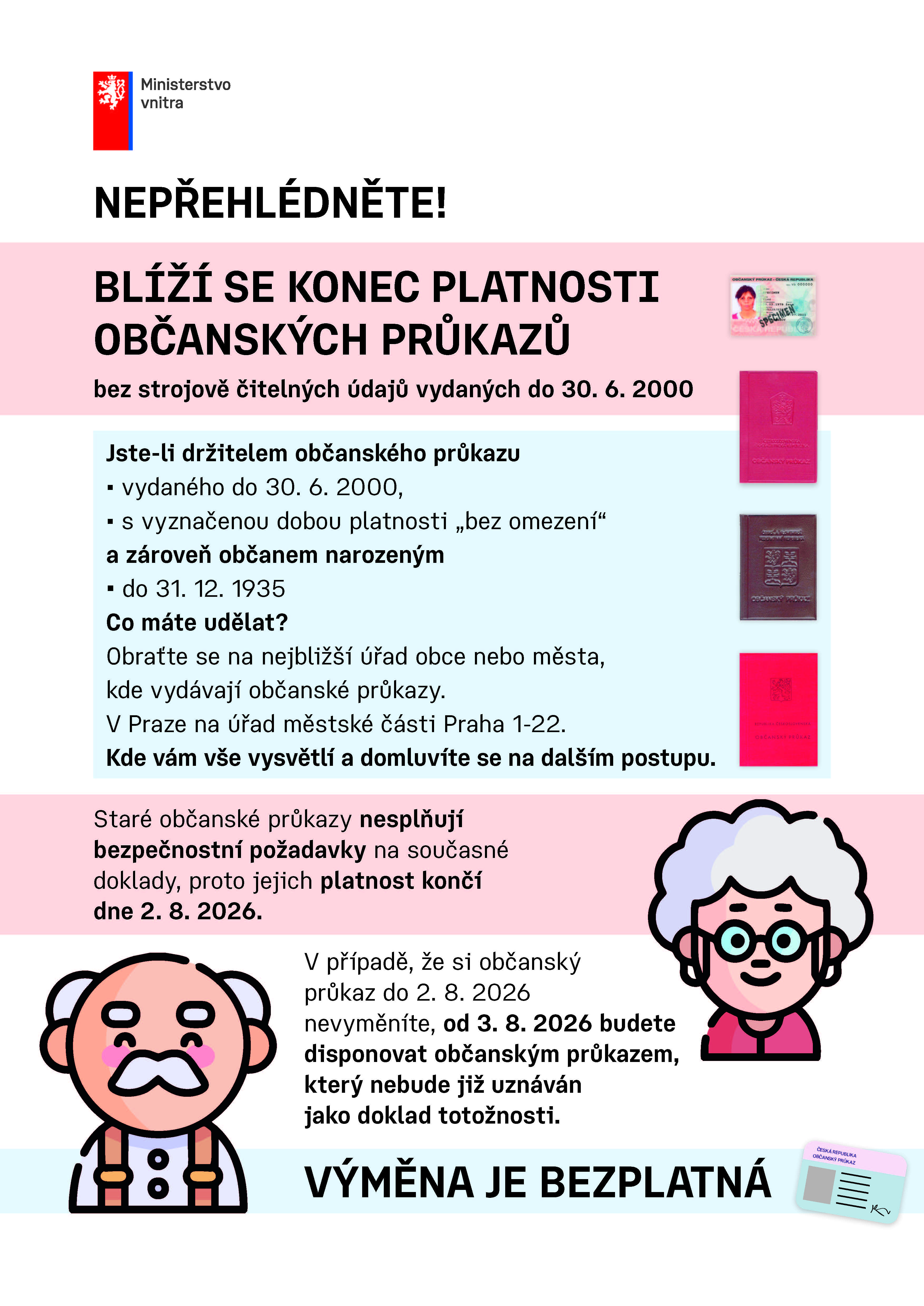Plakát Ministerstva vnitra