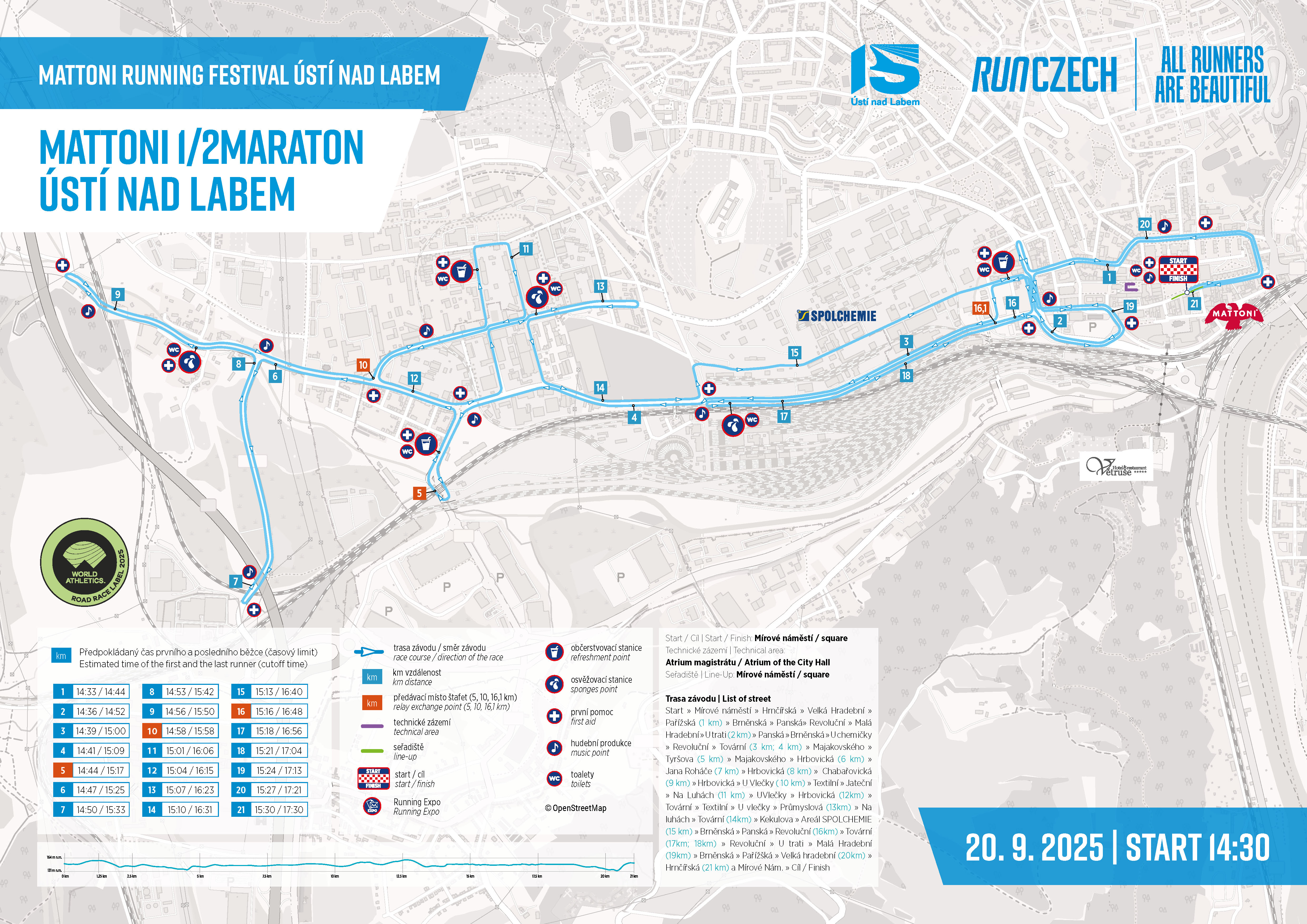 pulmaraton | WebJET CMS Mapa půlmaratonu