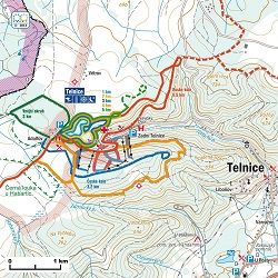 stopy male | WebJET CMS Mapa Telnice a okolí s vrstevnicemi.