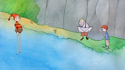 Ukázka z pohádky - Skřítek ve vodě.