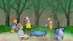 Skřítci u tůňky.